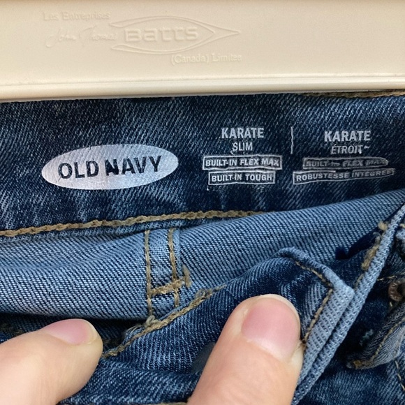 Old Navy Kids karate slim Distressed Jeans with built in flex max. - Picture 2 of 10